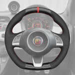 Griffowl Steering Wheel Cover for Tailored Coupe Abarth 500500C 2013-2017. For refined interior upgrades using our wrap and stitch kit.