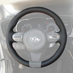 Griffowl Steering Wheel Cover for Bespoke Hatchback Kia Ceed Cee'd 2 GT 2015-2018. For refined interior upgrades using our wrap and stitch kit.