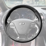 Griffowl Steering Wheel Cover for Bespoke Hatchback Kia Forte5 Ceed Cee'd 2 GT 2012-2015. Elevate your interior with Griffowl's wrap and stitch kit.