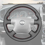 Griffowl Steering Wheel Cover for Bespoke Hatchback Nissan Pulsar N16 Serena Caravan 2000-2003. Elevate your interior with Griffowl's wrap and stitch kit.