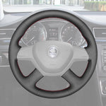 Griffowl Steering Wheel Cover for Bespoke Hatchback Skoda Octavia Fabia 2013-2014. For refined interior upgrades using our wrap and stitch kit.