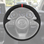 Griffowl Steering Wheel Cover for Bespoke Hatchback Toyota Aygo X Yaris IV XP210 Cross 2022-2025. Perfect grip with our steering wheel wrap and custom interior touch.