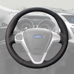 Griffowl Steering Wheel Cover for Bespoke Ford Fiesta Mk6 Ka Ka+ B-MAX Transit Mk7 Tourneo Courier Fiesta Mk6 2012-2022. Compact, hand-sewn DIY wrap for quick interior mods and grip upgrade.