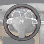 Griffowl Steering Wheel Cover for Crafted Touring Vauxhall Vectra C 2002-2009. Griffowl's interior mod with hand-sewn DIY steering wheel kit.