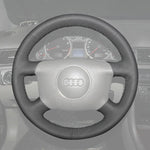 Griffowl Steering Wheel Cover for Customized Sedan Audi A4 A6 A8 1998-2004. Perfect grip with our steering wheel wrap and custom interior touch.