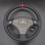 Griffowl Steering Wheel Cover for Customized Sedan Lexus GS300 GS430 1998-2005. For refined interior upgrades using our wrap and stitch kit.