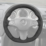 Griffowl Steering Wheel Cover for Customized Sedan Mercedes Benz AMG CLS Class 63 AMG E SL 63 R230 SLS 2008-2015. Turn every drive into a luxury experience.