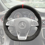 Griffowl Steering Wheel Cover for Customized Sedan Mercedes Benz AMG GT C S CLA CLS E SLC R172 SL 2014-2020. Turn every drive into a luxury experience.