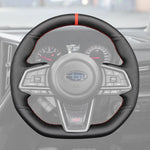 Griffowl Steering Wheel Cover for Customized Sedan Subaru WRX 2022-2024. Perfect grip with our steering wheel wrap and custom interior touch.