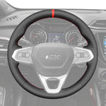 Griffowl Steering Wheel Cover for Personalized SUV Chevrolet Trax RS Trailblazer 2021-2025. Elevate your interior with Griffowl's wrap and stitch kit.