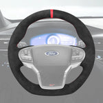 Griffowl Steering Wheel Cover for Personalized SUV Ford Explorer ST Line Timberline 2020-2025. Elevate your interior with Griffowl's wrap and stitch kit.