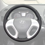 Griffowl Steering Wheel Cover for Personalized SUV Hyundai Tucson ix35 2010-2016. For refined interior upgrades using our wrap and stitch kit.