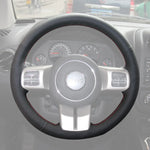 Griffowl Steering Wheel Cover for Personalized SUV Jeep Wrangler Grand Cherokee Compass Liberty Patriot Cherokee 2011-2017. Compact, hand-sewn DIY wrap for quick interior mods and grip upgrade.