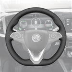 Griffowl Steering Wheel Cover for Personalized SUV Vauxhall Grandland X Mokka 2017-2025. Elevate your interior with Griffowl's wrap and stitch kit.