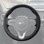 Griffowl Steering Wheel Cover for Personalized SUV kia Sportage Niro 2017-2022. For refined interior upgrades using our wrap and stitch kit.