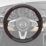 Griffowl Steering Wheel Cover for Tailored Coupe Mazda MX-5 MX 52016-2023. Perfect grip with our steering wheel wrap and custom interior touch.