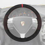 Griffowl Steering Wheel Cover for Tailored Coupe Porsche 911 997 Boxster Cayman 987 2005-2009. Elevate your interior with Griffowl's wrap and stitch kit.