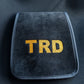 2PCS Universal Suede Headrest Covers with Custom Embroidery for Cars & Trucks