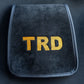 2PCS Universal Suede Headrest Covers with Custom Embroidery for Cars & Trucks