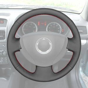 Griffowl Steering Wheel Cover for Bespoke Hatchback Dacia Sandero 2008-2012. Perfect grip with our steering wheel wrap and custom interior touch.