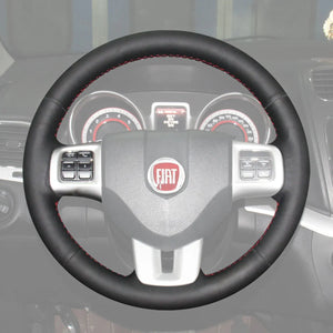 Griffowl Steering Wheel Cover for Bespoke Hatchback Fiat Freemont 2011-2016. Perfect grip with our steering wheel wrap and custom interior touch.
