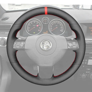 Griffowl Steering Wheel Cover for Bespoke Hatchback Holden Astra Mk5 2004-2009. For refined interior upgrades using our wrap and stitch kit.