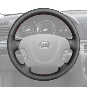 Griffowl Steering Wheel Cover for Bespoke Hatchback Kia Carnival Grand Carnival Sedona 2006-2014. Hand-sewn DIY kit blends grip, function, and style inside.