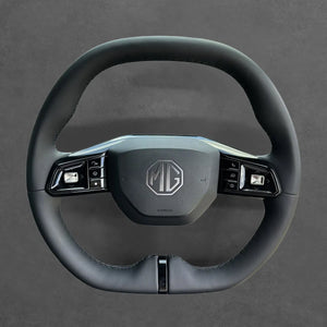 Griffowl Steering Wheel Cover for Bespoke Hatchback MG MG3 MG4 MG4 EV 2022-2025. For refined interior upgrades using our wrap and stitch kit.