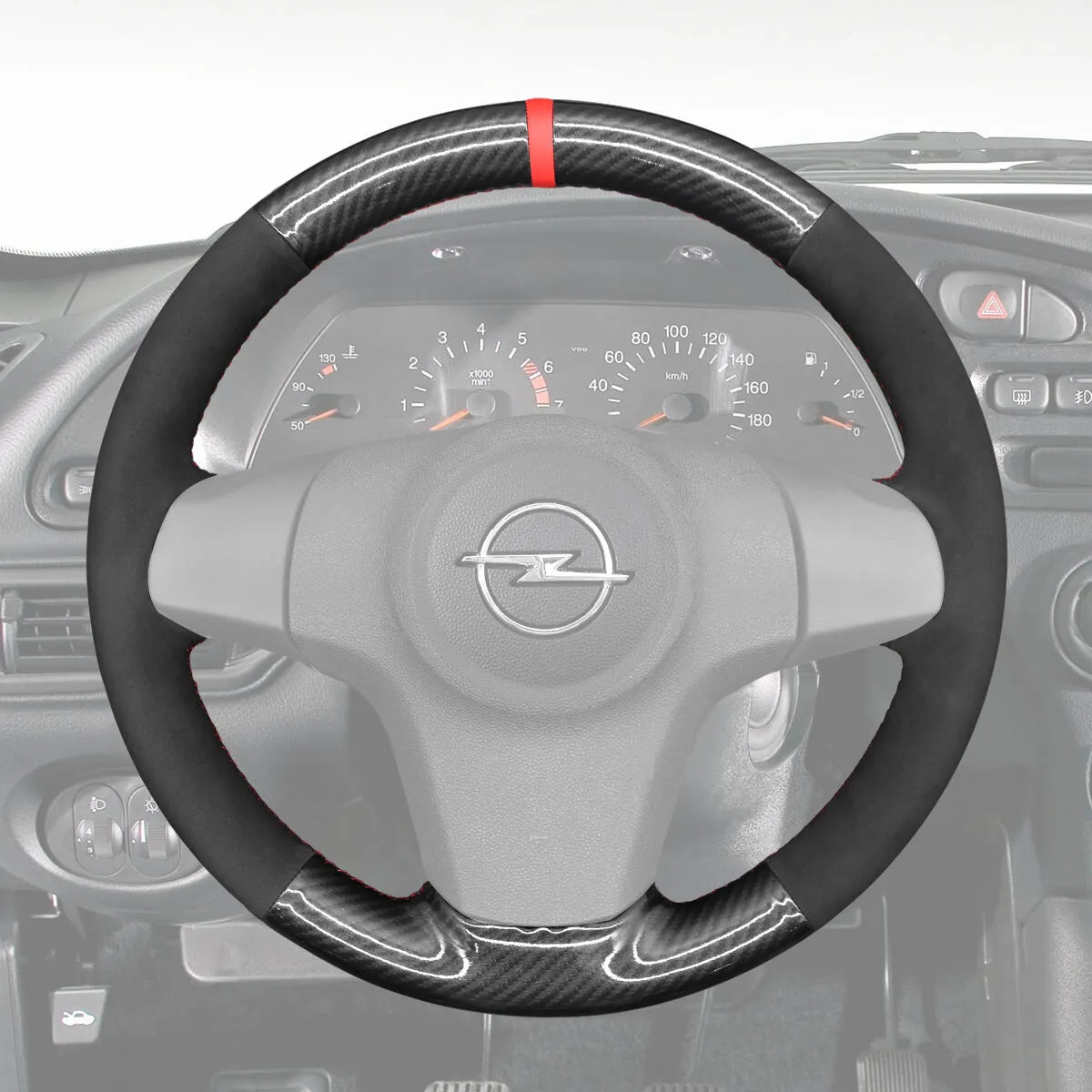 Griffowl Steering Wheel Cover for Bespoke Hatchback Opel Corsa D 2006-2014. Perfect grip with our steering wheel wrap and custom interior touch.