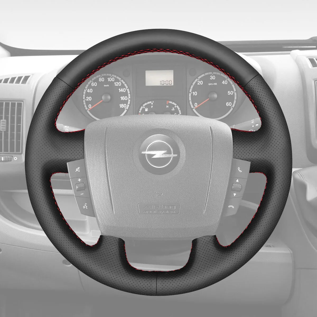 Griffowl Steering Wheel Cover for Bespoke Hatchback Opel Movano 2022-2025. Perfect grip with our steering wheel wrap and custom interior touch.