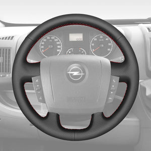 Griffowl Steering Wheel Cover for Bespoke Hatchback Opel Movano 2022-2025. Perfect grip with our steering wheel wrap and custom interior touch.