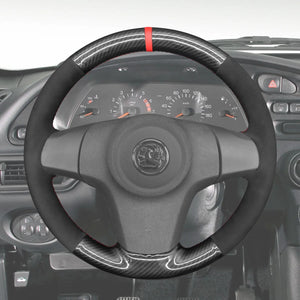 Griffowl Steering Wheel Cover for Bespoke Hatchback Vauxhall Corsa D 2006-2014. For refined interior upgrades using our wrap and stitch kit.