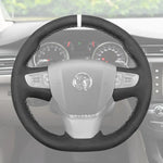Griffowl Steering Wheel Cover for Bespoke Hatchback Vauxhall Zafira Life 2019-2025. Hand-sewn kit for drivers seeking precision and comfort.