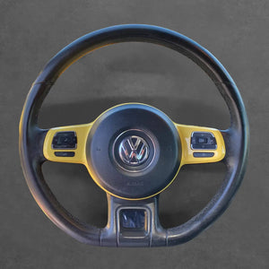 Griffowl Steering Wheel Cover for Bespoke Hatchback Volkswagen VW Up! 2011-2016. For refined interior upgrades using our wrap and stitch kit.