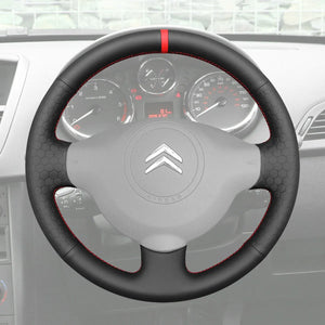 Griffowl Steering Wheel Cover for Bespoke Hatchback citroen Berlingo 2008-2018. For refined interior upgrades using our wrap and stitch kit.