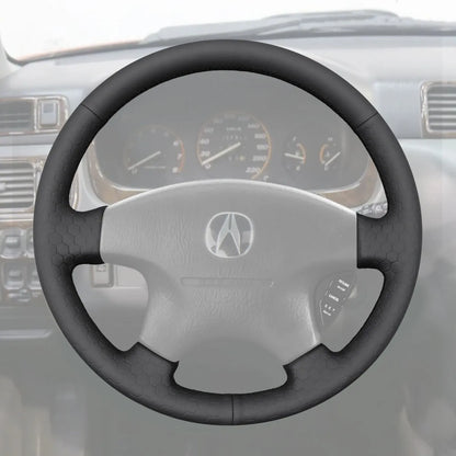 Griffowl Steering Wheel Cover for Bespoke Hatchback Honda Odyssey Shuttle 1998-2001. Hand-sewn kit for drivers seeking precision and comfort.