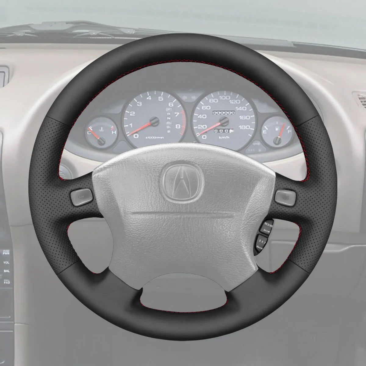 Griffowl Steering Wheel Cover for Customized Sedan Acura Integra 1994 -2001. Perfect grip with our steering wheel wrap and custom interior touch.