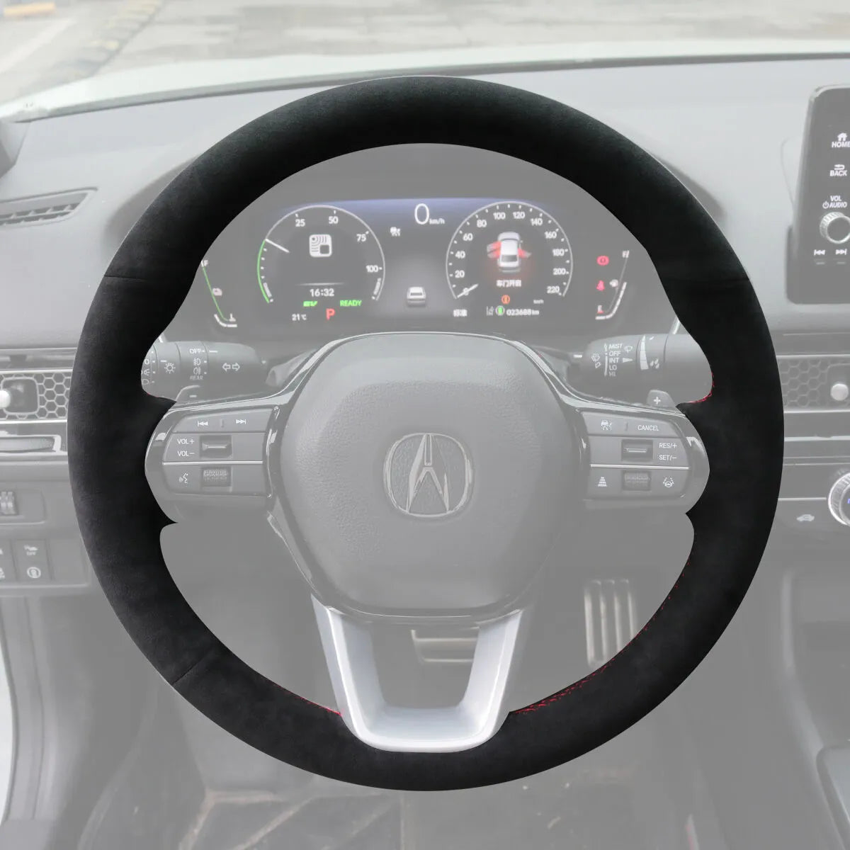 Griffowl Steering Wheel Cover for Customized Sedan Acura Integra 2022-2025. Perfect grip with our steering wheel wrap and custom interior touch.