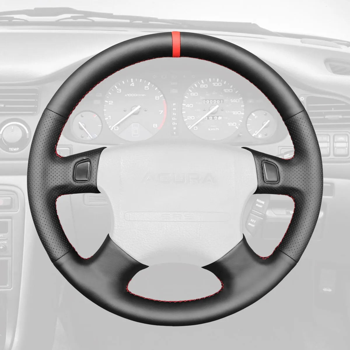 Griffowl Steering Wheel Cover for Customized Sedan Acura Legend Coupe 1992-2004. For refined interior upgrades using our wrap and stitch kit.