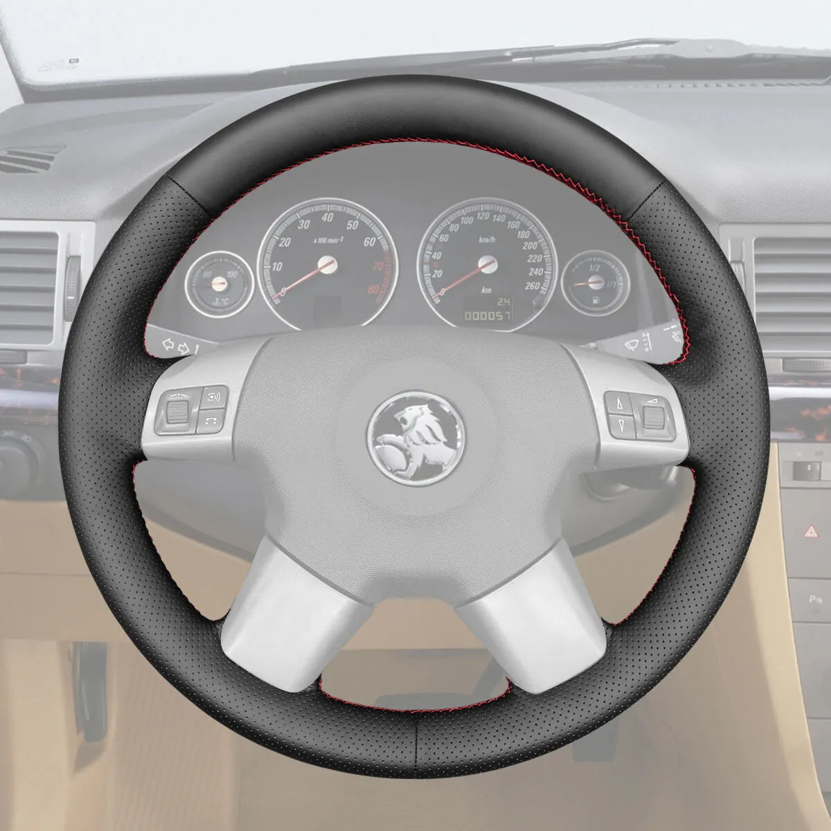 Griffowl Steering Wheel Cover for Customized Sedan Holden Vectra 2002-2005. Perfect grip with our steering wheel wrap and custom interior touch.