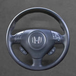 Griffowl Steering Wheel Cover for Customized Sedan Honda Accord 2005-2007. Perfect grip with our steering wheel wrap and custom interior touch.