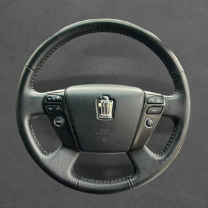 Griffowl Steering Wheel Cover for Customized Sedan Toyota Crown 2010-2014. Perfect grip with our steering wheel wrap and custom interior touch.