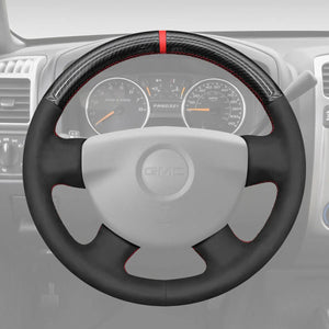 Griffowl Steering Wheel Cover for DIY Pickup GMC Canyon 2004-2012. DIY kit includes hand-sewn wrap for luxury interior mods.