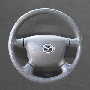 Griffowl Steering Wheel Cover for DIY Pickup Mazda BT-50 BT 502006-2011. Perfect grip with our steering wheel wrap and custom interior touch.