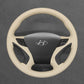 Griffowl Steering Wheel Cover for Customized Sedan Hyundai Sonata 2011-2014. Perfect grip with our steering wheel wrap and custom interior touch.
