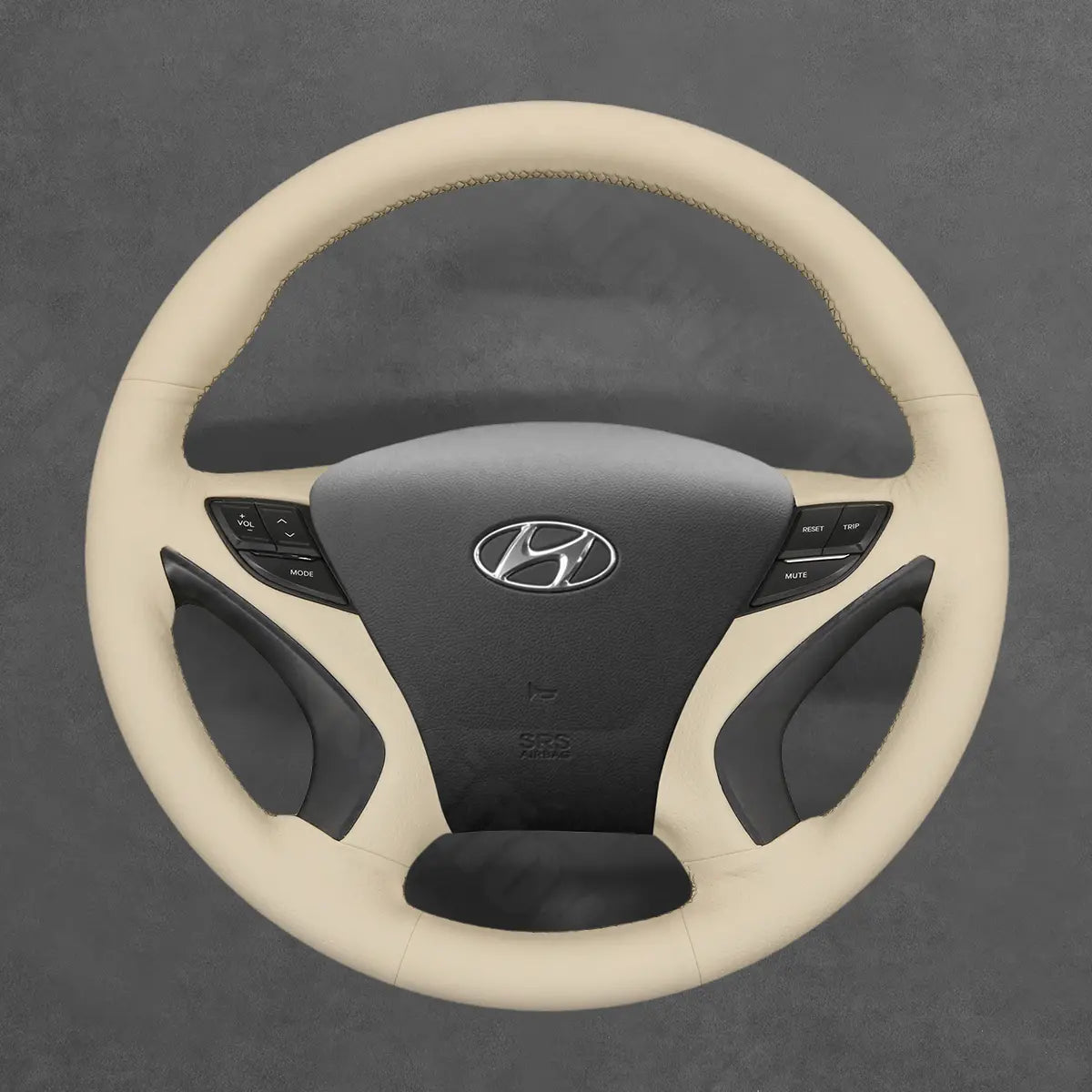 Griffowl Steering Wheel Cover for Customized Sedan Hyundai Sonata 2011-2014. Perfect grip with our steering wheel wrap and custom interior touch.
