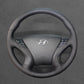 Griffowl Steering Wheel Cover for Customized Sedan Hyundai Sonata 2011-2014. Perfect grip with our steering wheel wrap and custom interior touch.
