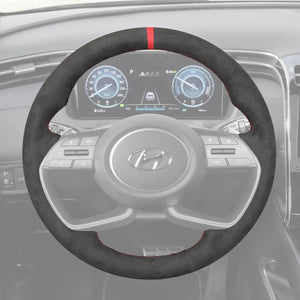 Griffowl Steering Wheel Cover for Personalized SUV Hyundai Creta 2022-2025. Perfect grip with our steering wheel wrap and custom interior touch.
