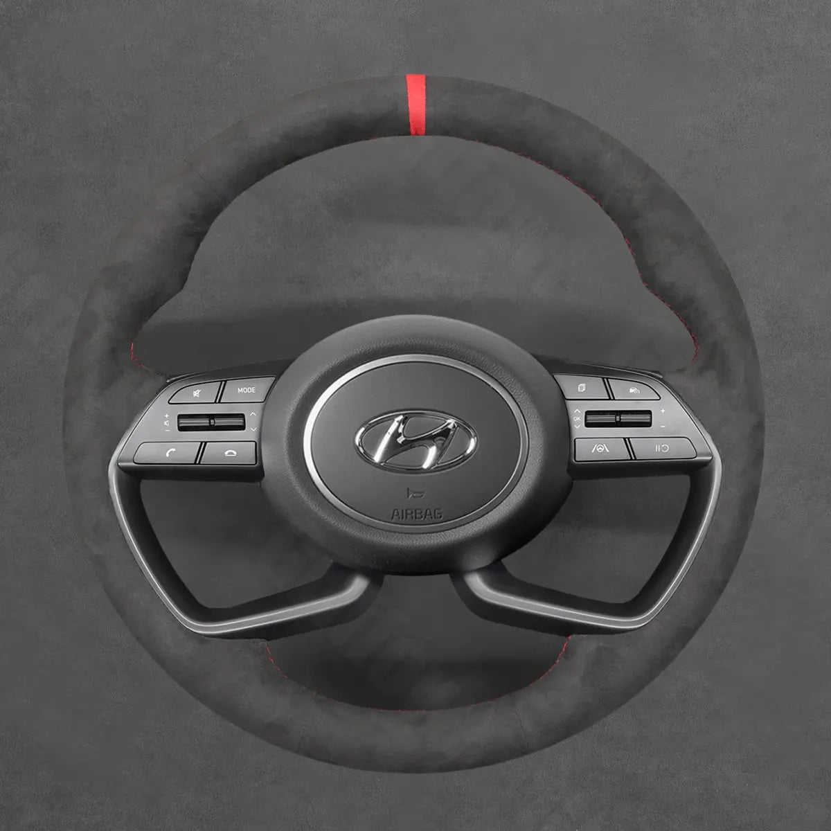 Griffowl Steering Wheel Cover for Personalized SUV Hyundai Creta 2022-2025. Perfect grip with our steering wheel wrap and custom interior touch.
