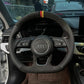 Griffowl Italian Alcantara & Genuine Leather Steering Wheel Wraps